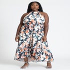 Tiered Floral Maxi Dress image number null