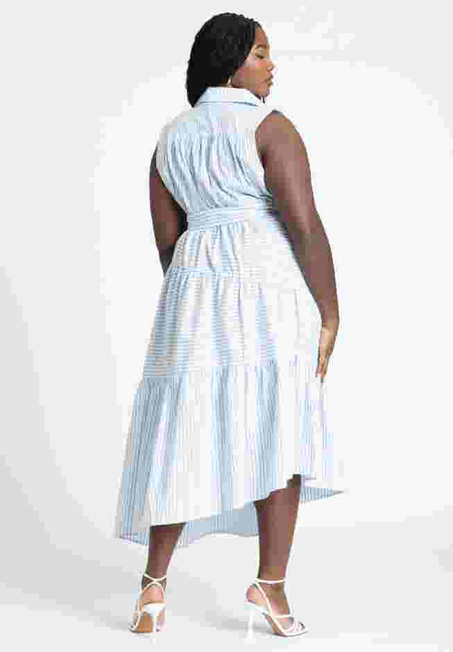 Asym Sleeveless Shirt Dress image number 1