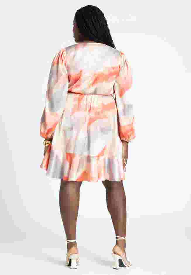 Ruffle Hem Wrap Dress image number 1