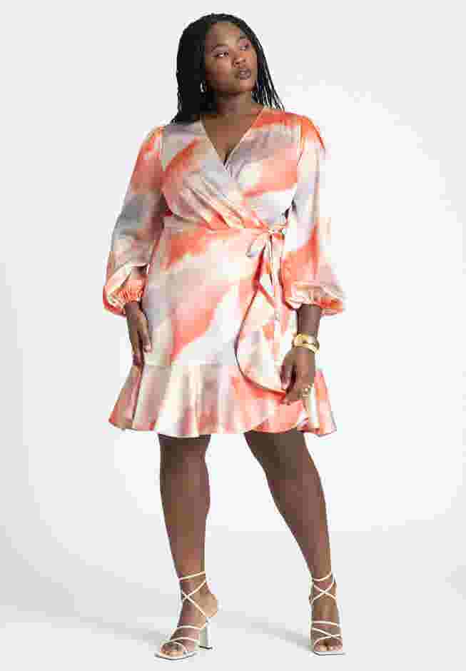 Ruffle Hem Wrap Dress image number 0