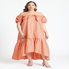 Off The Shoulder Relaxed Maxi Dress image number null