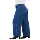 Back-Elastic All-Cotton Denim Carpenter Jeans image number null