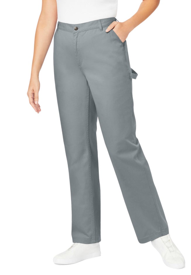 Back-Elastic All-Cotton Denim Carpenter Jeans image number 0