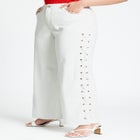 Grommet And Lacing Detail Jean image number null