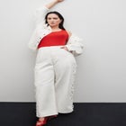 Grommet And Lacing Detail Jean image number null