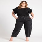 Ruffle Sleeve Tee image number null