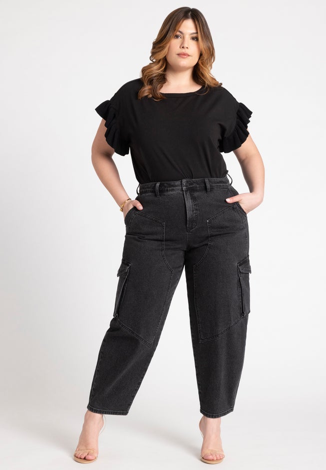 Ruffle Sleeve Tee image number 2