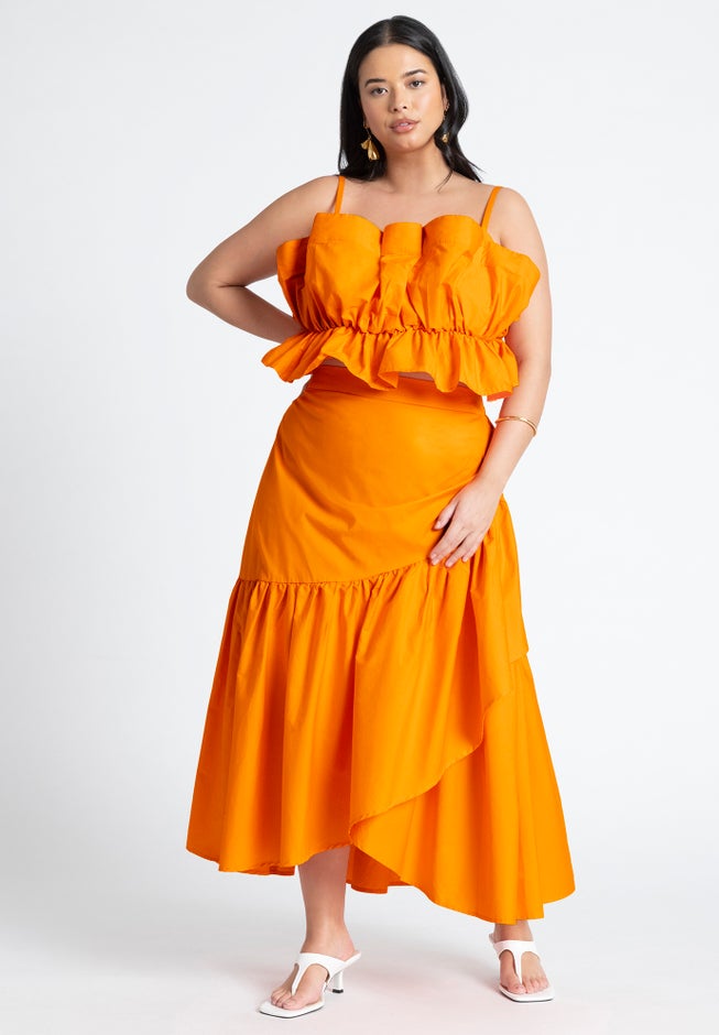 Ruffle Crop Top image number null