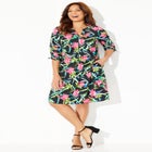 Tie-Sleeve Caf&eacute; Dress image number null