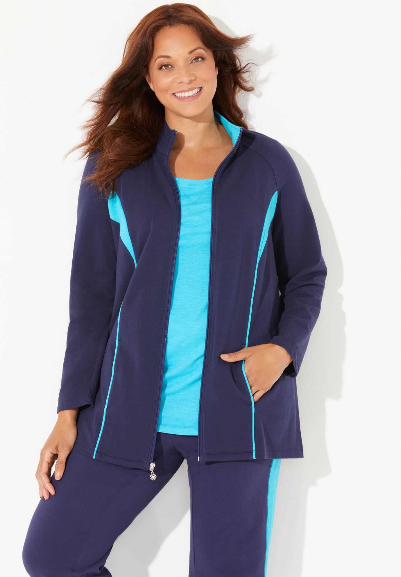 Glam French Terry Active Jacket image number 0