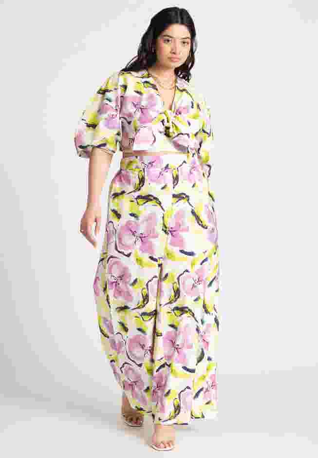 Wide Leg Printed Pant image number 0