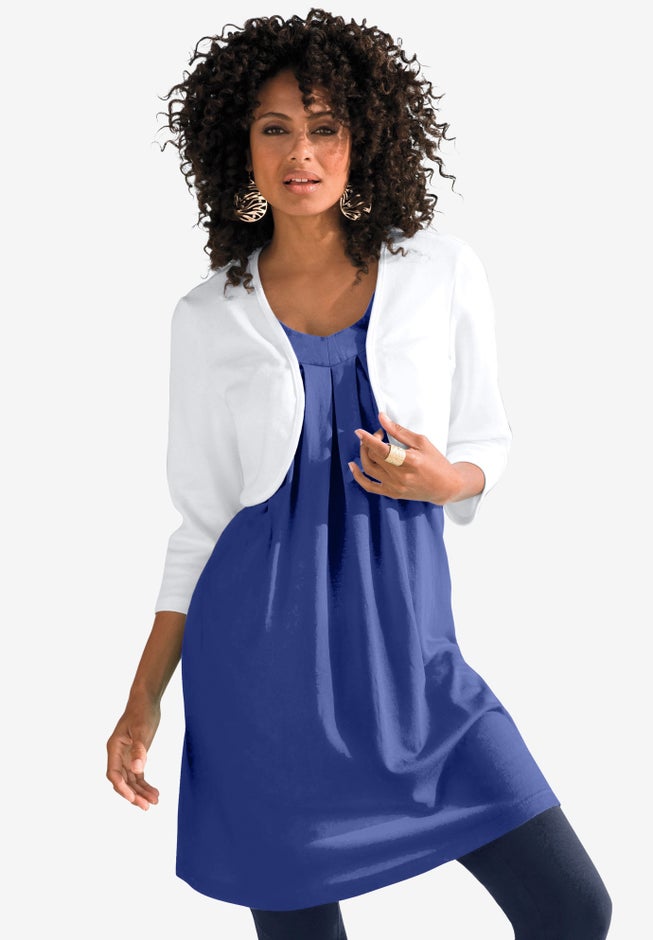Bolero Cardigan with Three Quarter Sleeves image number 0
