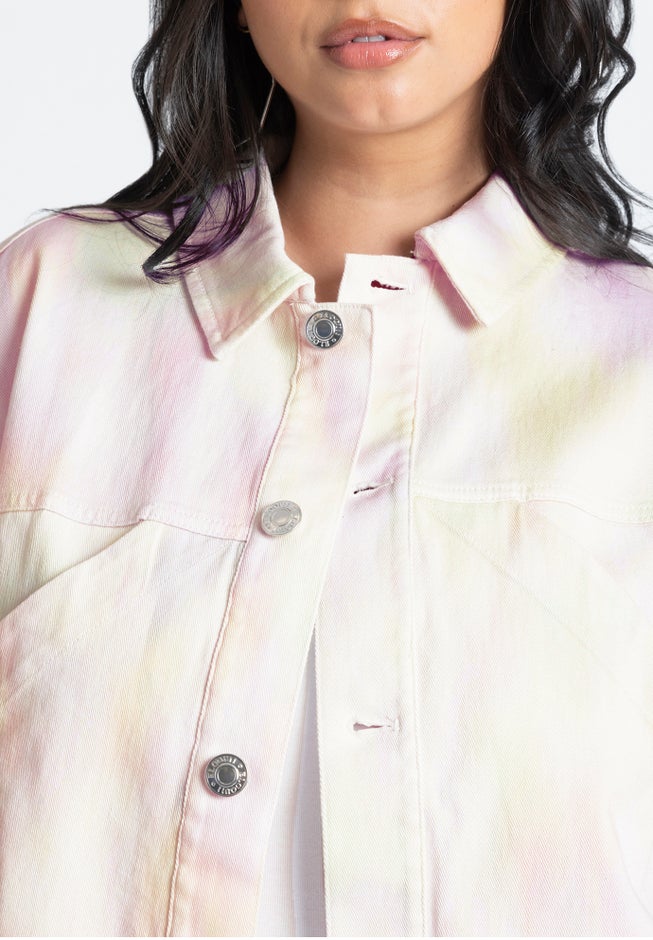 Boxy Denim Jacket With Pocket Detail image number null