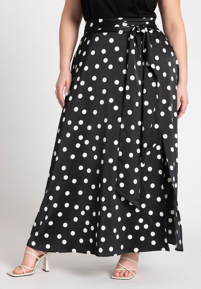 Maxi Skirt With Tie Waist image number null