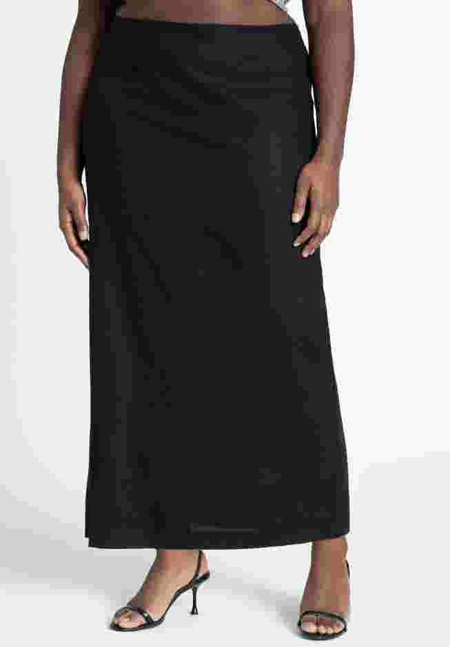Linen Column Skirt image number 1