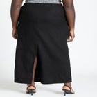 Linen Column Skirt image number null