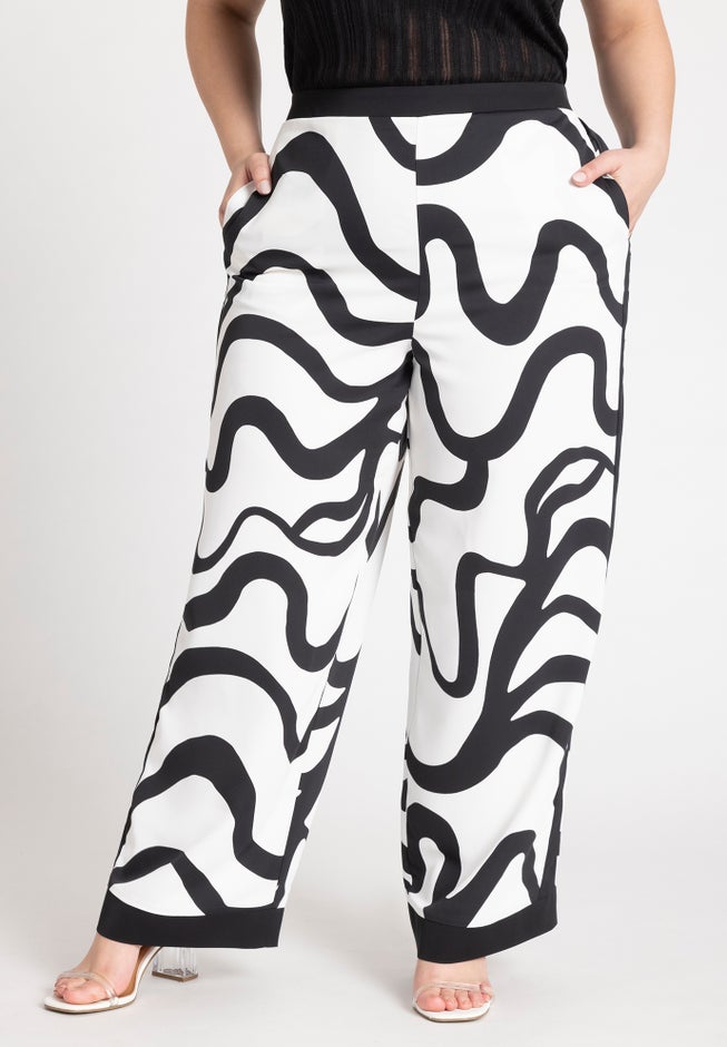 Pull On Border Detail Pant image number 1