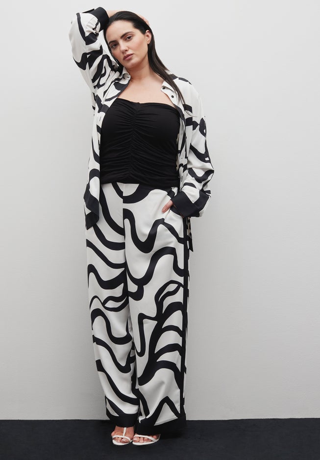 Pull On Border Detail Pant image number 3