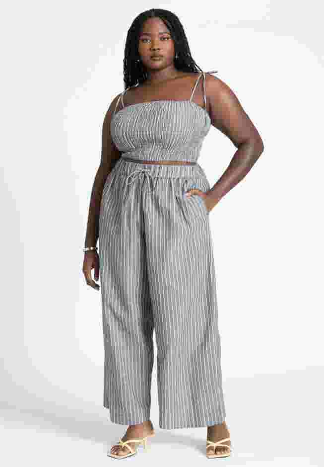 Wide Leg Stripe Pant image number 3