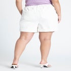 Fashion Pleated Shorts W/ Elastic Waistband image number null