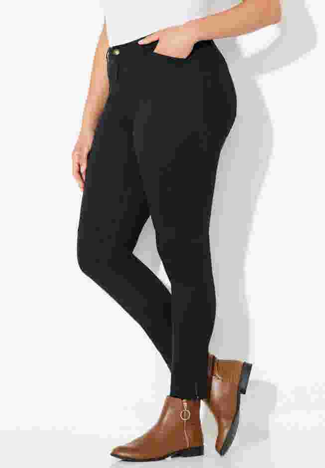 Stretch Twill Zip Ankle Pant image number 1