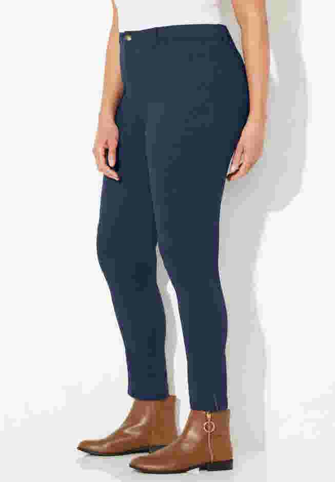 Stretch Twill Zip Ankle Pant image number 0