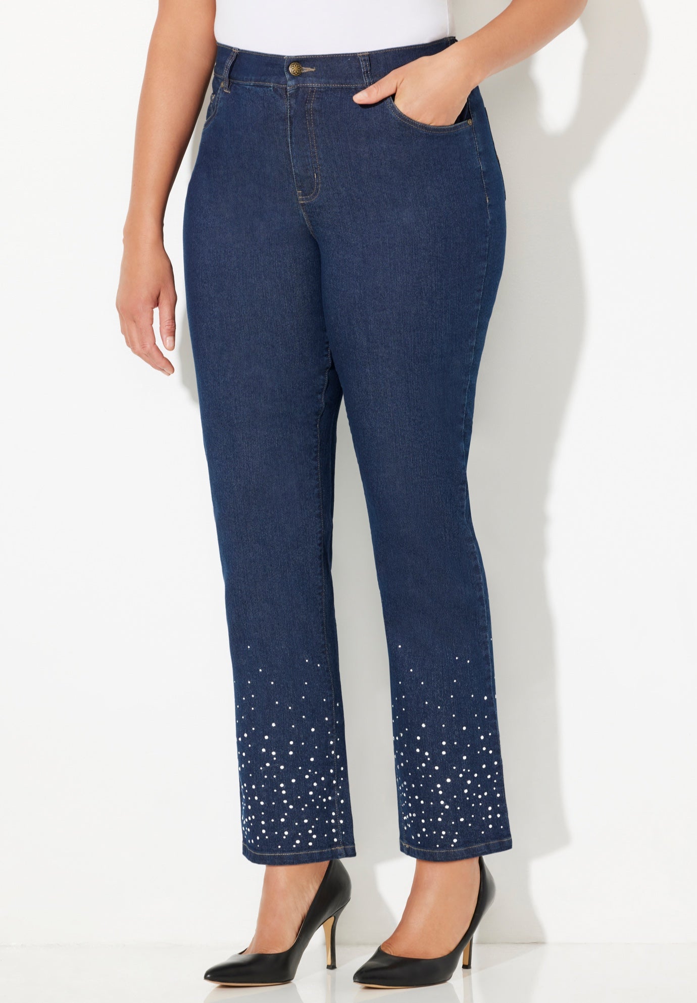 Right Fit&reg; Rhinestone Jean image number 0