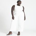 Bustier Stitch Crop Sweater Top image number null