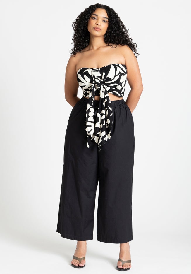 Tie Front Scarf Top image number null