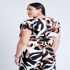 Shoulder Tie Crop Top image number null