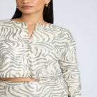 Sequin Cropped Cardigan image number null