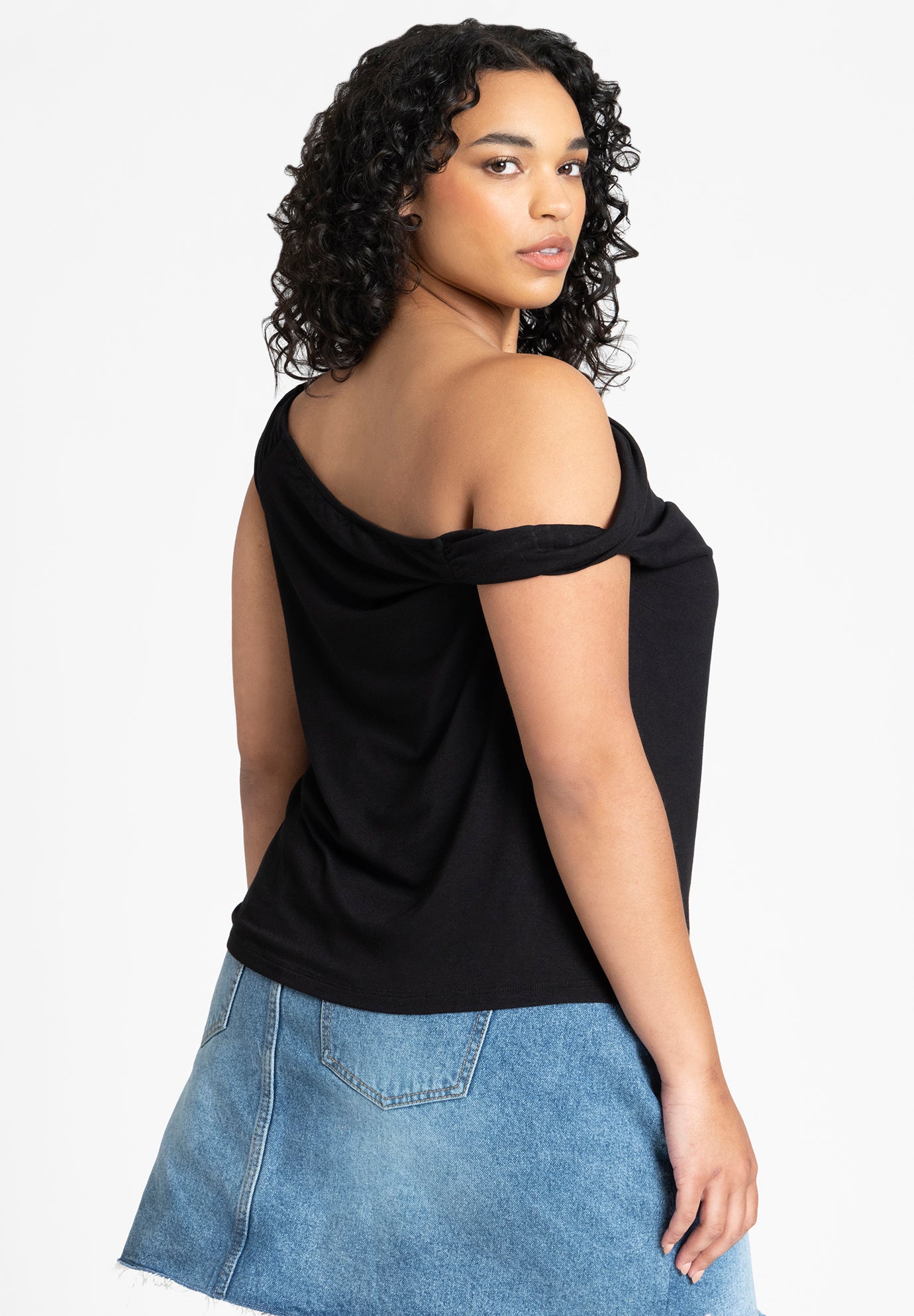 Asym Twist Sleeve Top image number 1