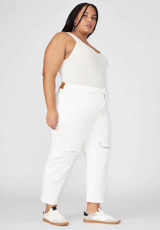 The Naomi Comfort Stretch Straight Leg Jean Crop image number 1