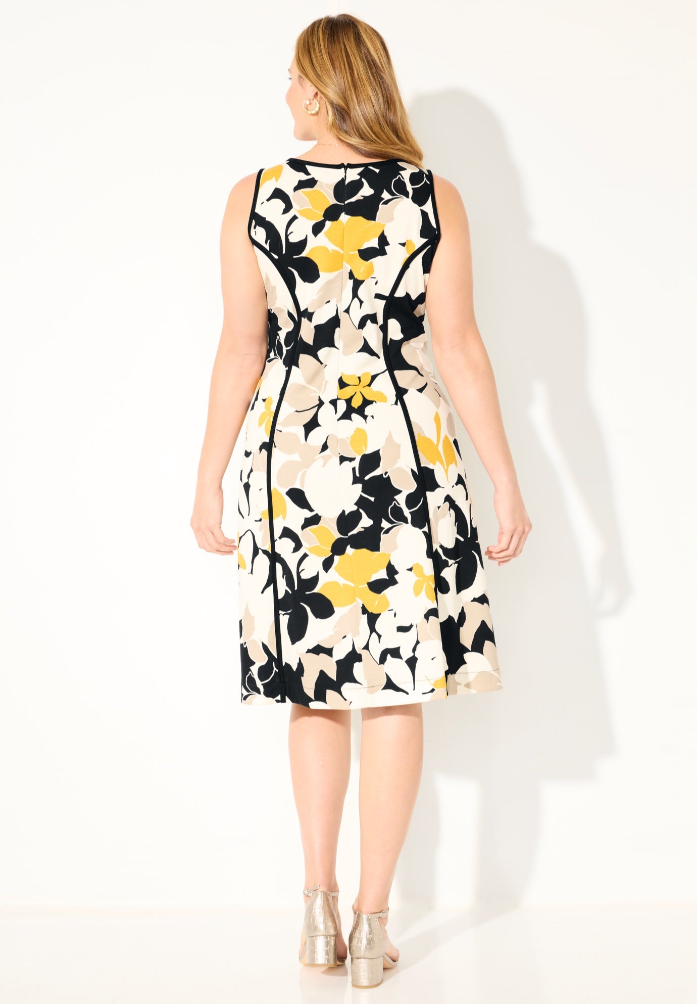 Fit & Flare Sleeveless Dress image number 1