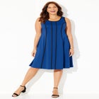 Fit & Flare Sleeveless Dress image number null