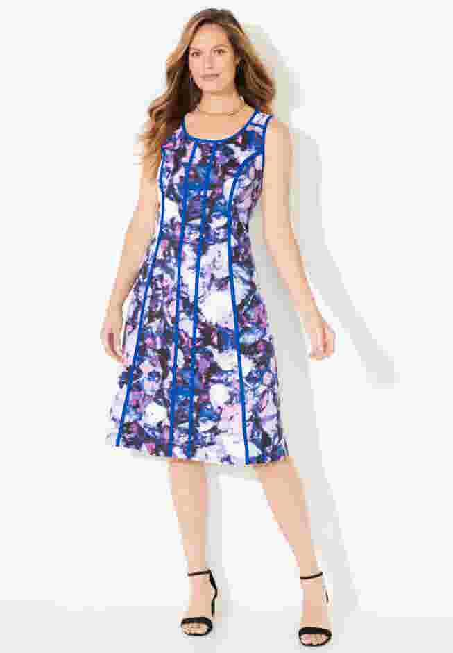 Fit & Flare Sleeveless Dress image number 0