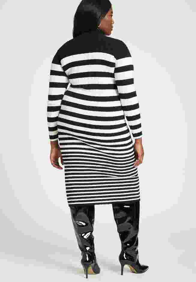 Preppy Striped Sweater Dress image number 1