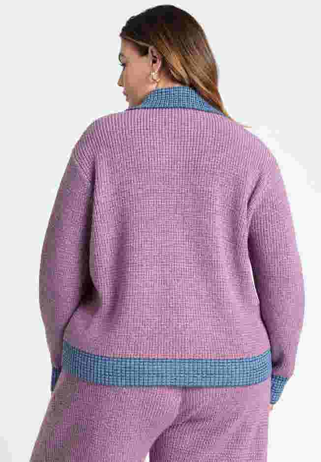 Shimmer Sweater Jacket With Pockets image number 1