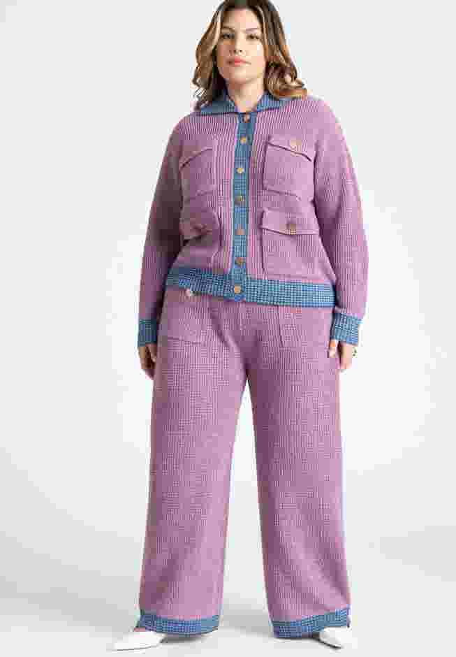 Shimmer Sweater Jacket With Pockets image number 2