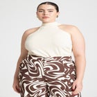 Halter Neck Sweater image number null