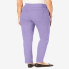 Flex-Fit Pull-On Straight-Leg Gap-Free Stretch Denim Jeans image number null