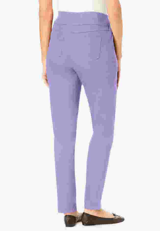 Flex-Fit Pull-On Straight-Leg Denim Jean image number 1