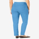 Flex-Fit Pull-On Straight-Leg Gap-Free Stretch Denim Jeans image number 1