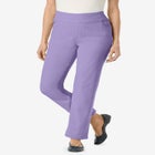 Flex-Fit Pull-On Straight-Leg Gap-Free Stretch Denim Jeans image number null