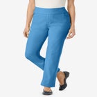 Flex-Fit Pull-On Straight-Leg Gap-Free Stretch Denim Jeans image number 0