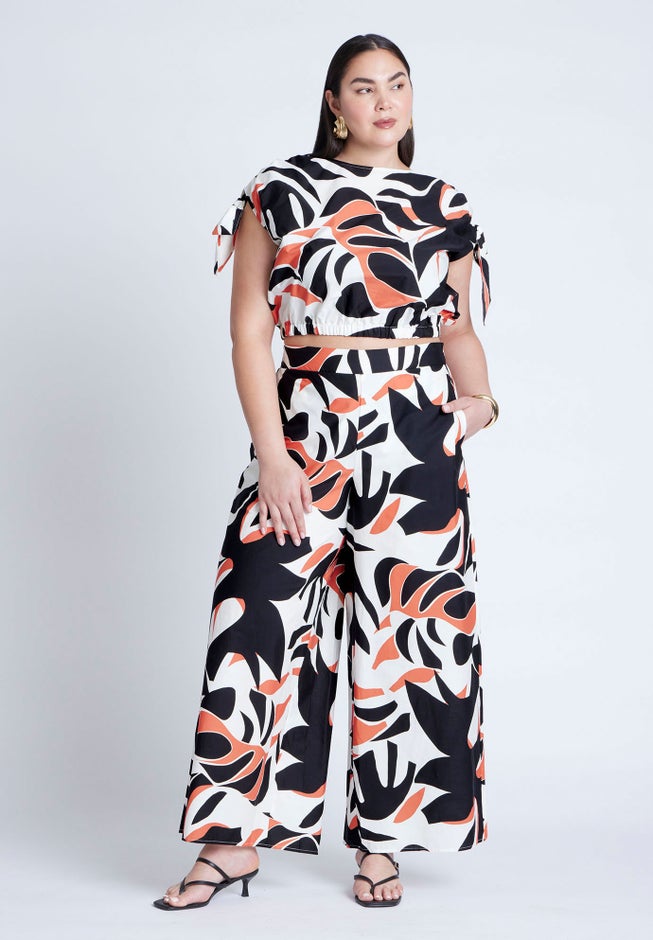 Wide Leg Printed Pant image number 0