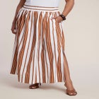Poplin Maxi Skirt With Side Slits image number 1