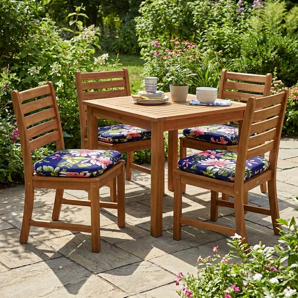 BH Outdoor Performance Set of 4 Stacking Chair Pads image number 8