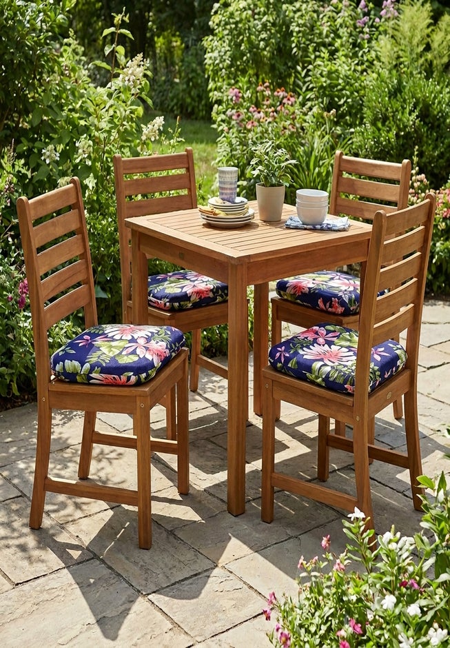 BH Outdoor Performance Set of 4 Stacking Chair Pads image number 8