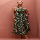 Crossing Straps Flare Maxi Dress image number null